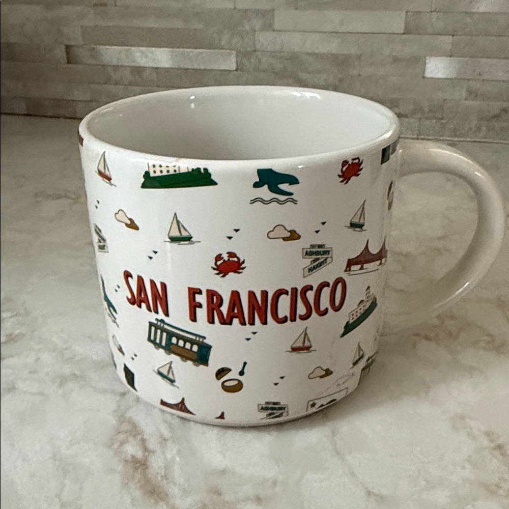 San Francisco Themed White Mug